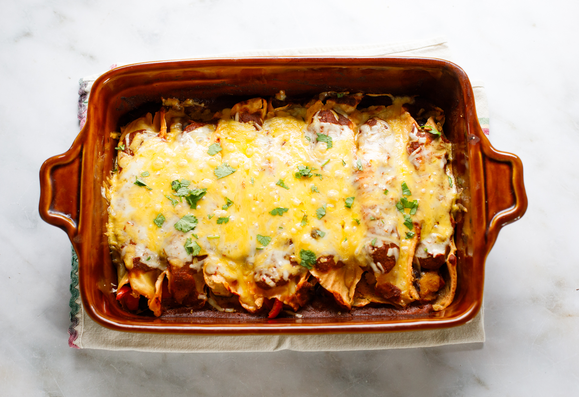 Enchiladas baked