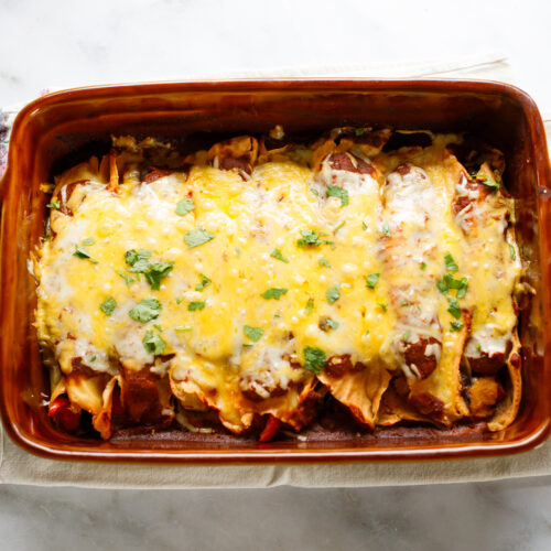 Enchiladas baked