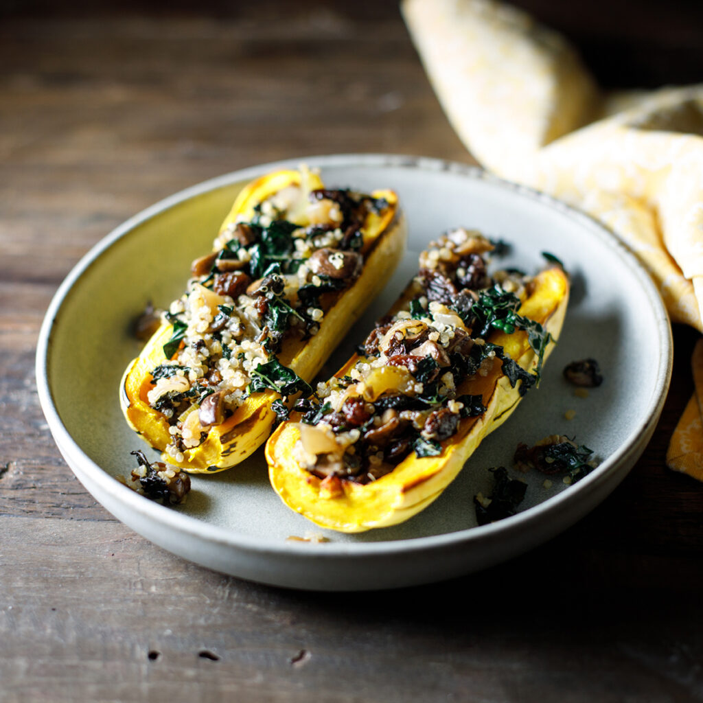 Roasted Stuffed Delicata Squash