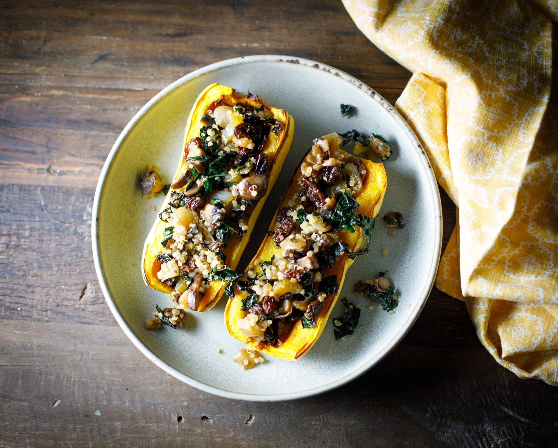 Roasted Stuffed Delicata Squash