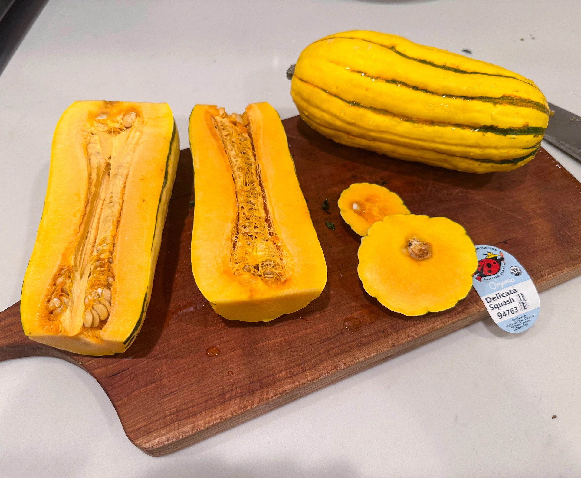 Roasted Stuffed Delicata Squash