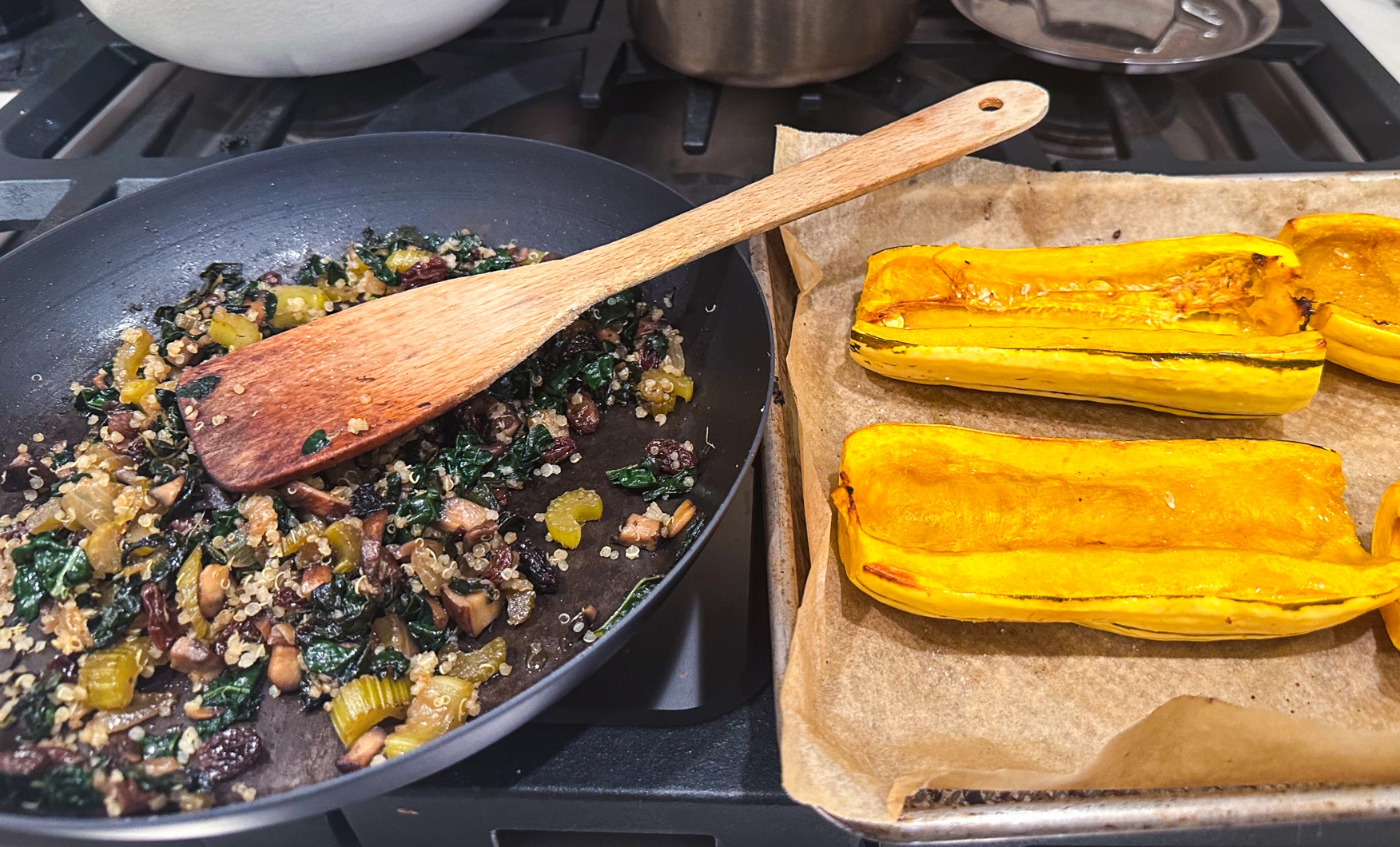 Roasted Stuffed Delicata Squash