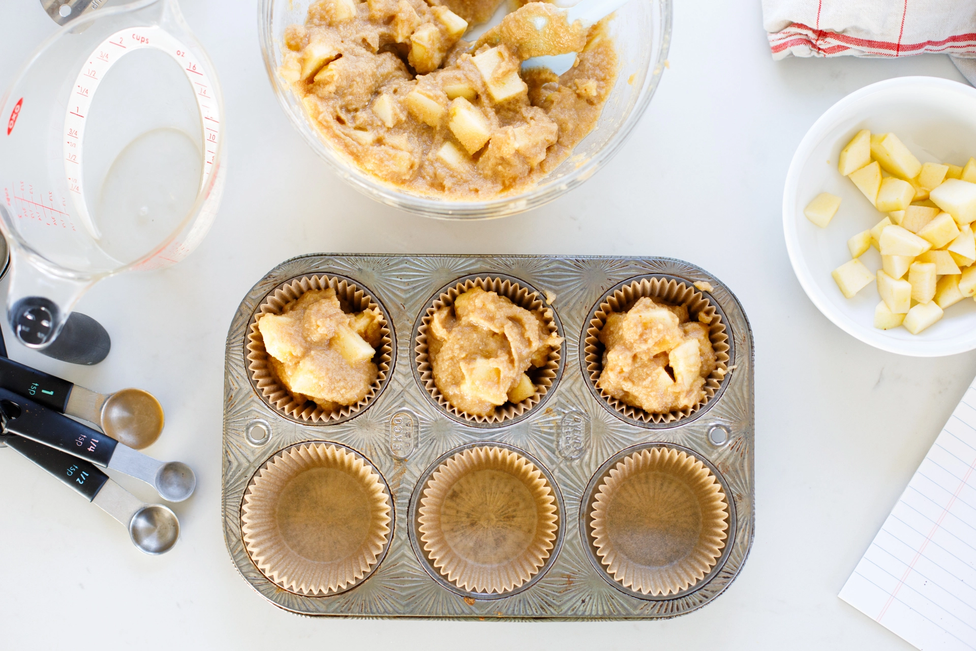 Apple Cinnamon Muffins prep