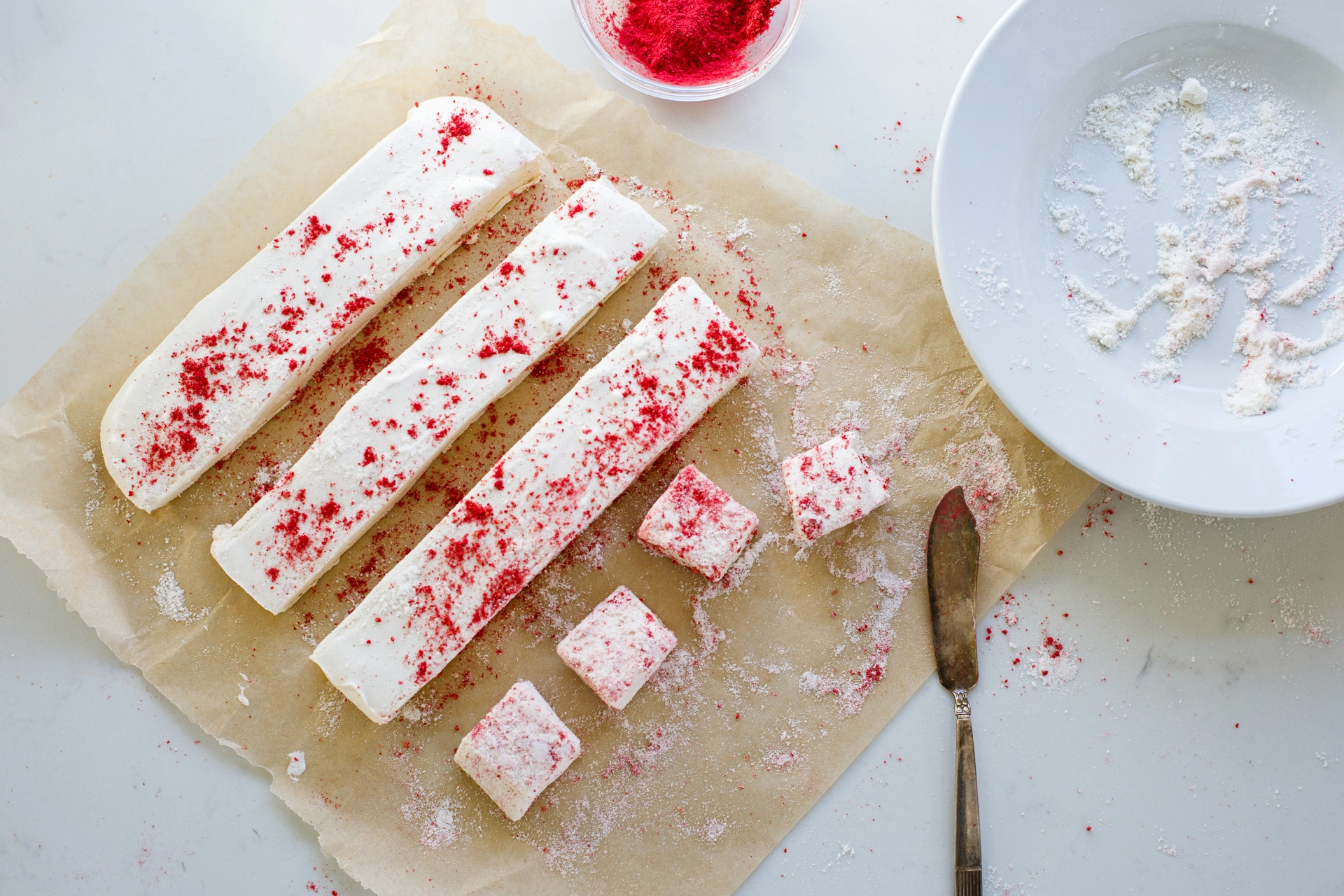 Raspberry Marshmallows