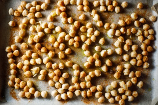 Chickpeas before roasting