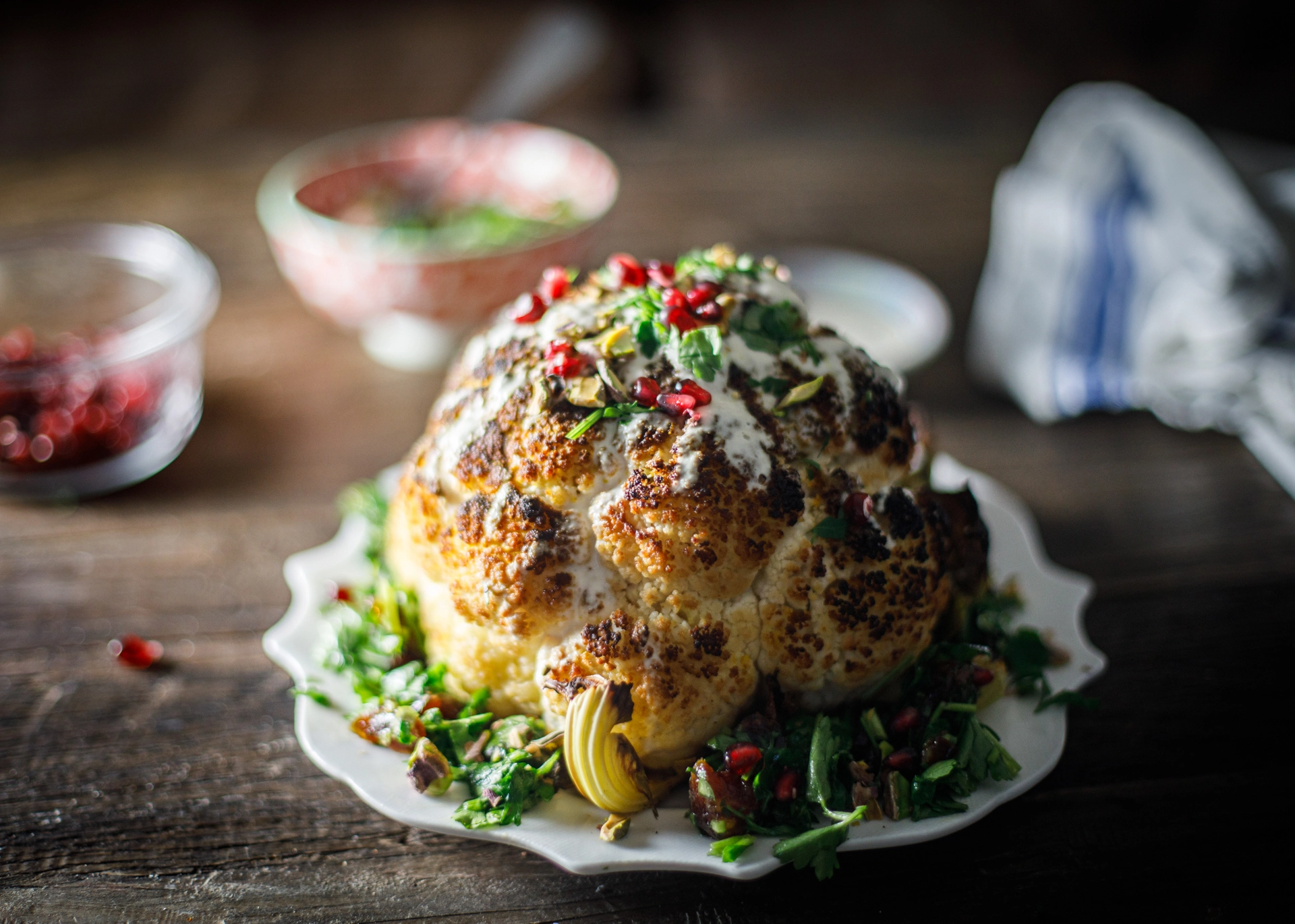 Whole Roasted Cauliflower