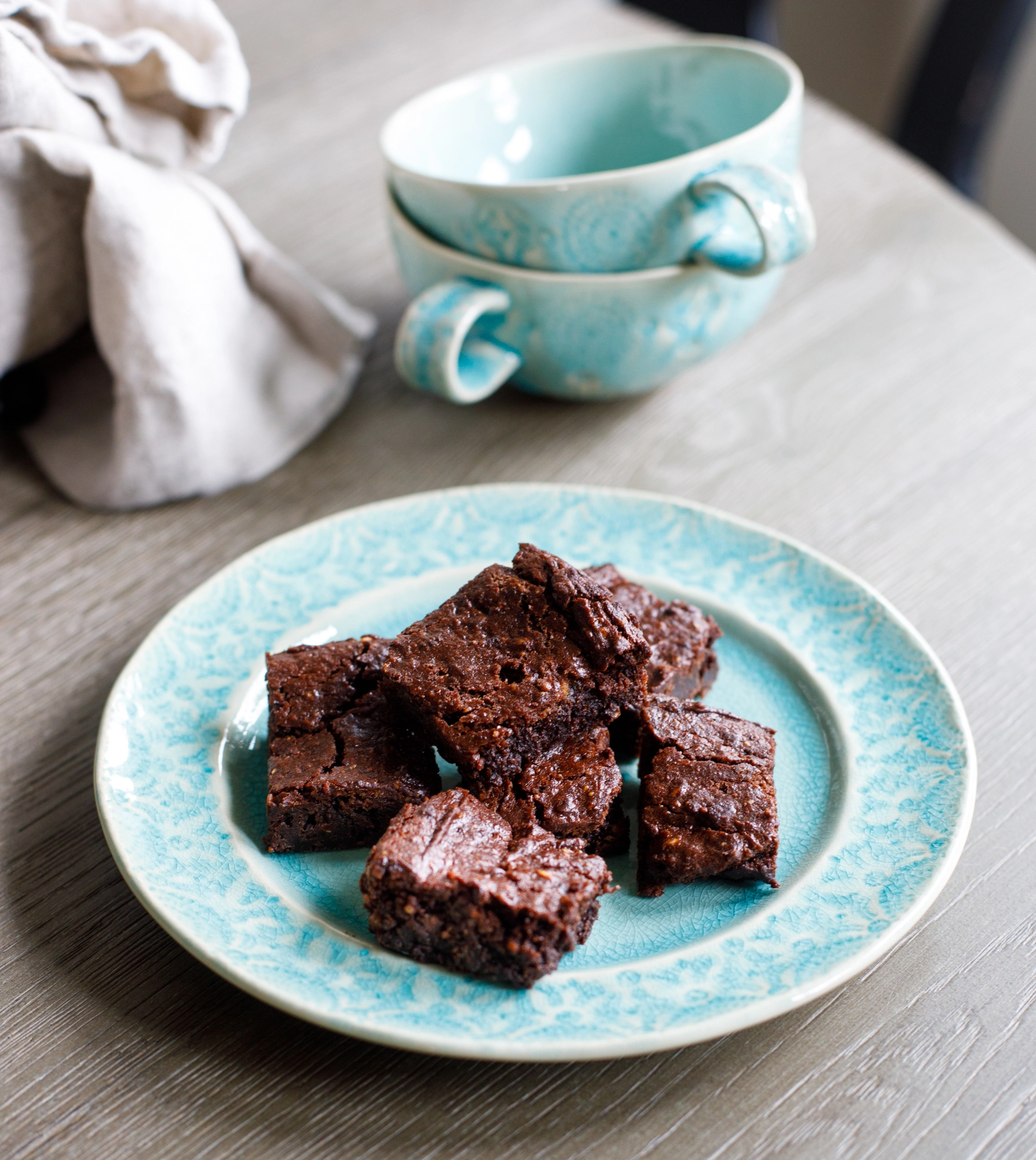 Flaxseed Brownies on plate