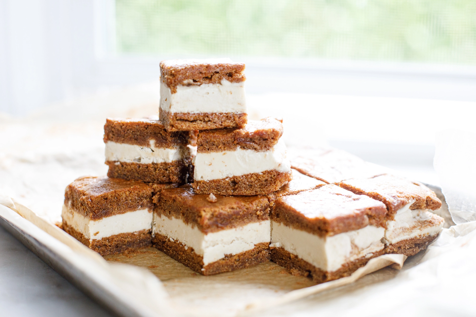 Blondie Ice Cream Sandwiches
