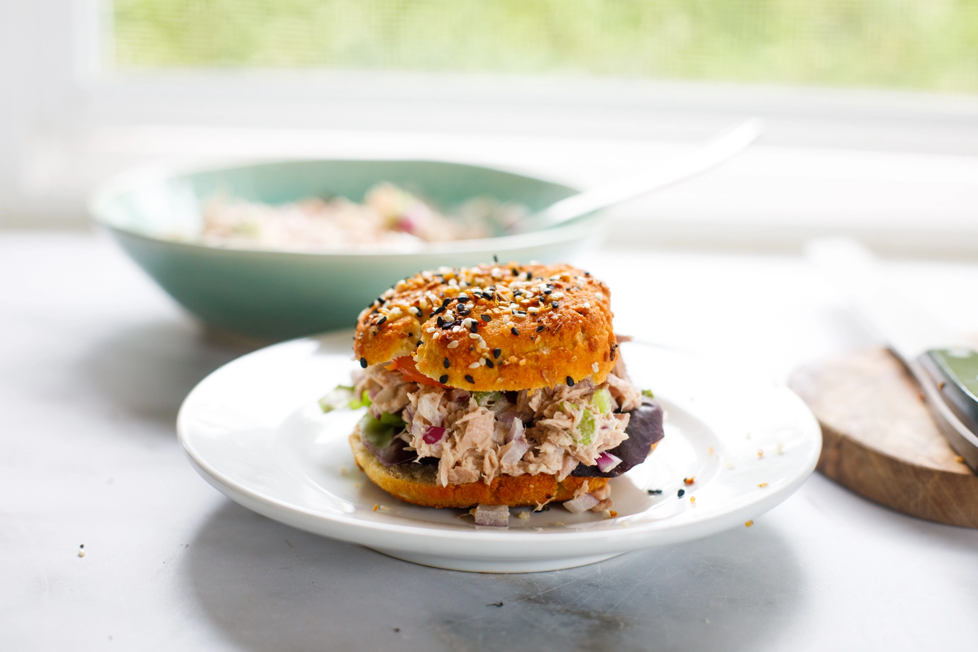Tuna Everything Bagel