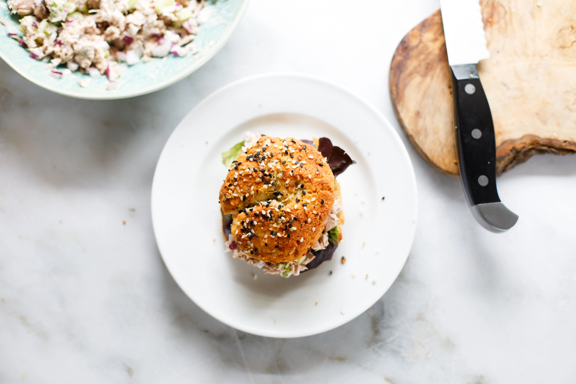 Tuna Everything Bagel