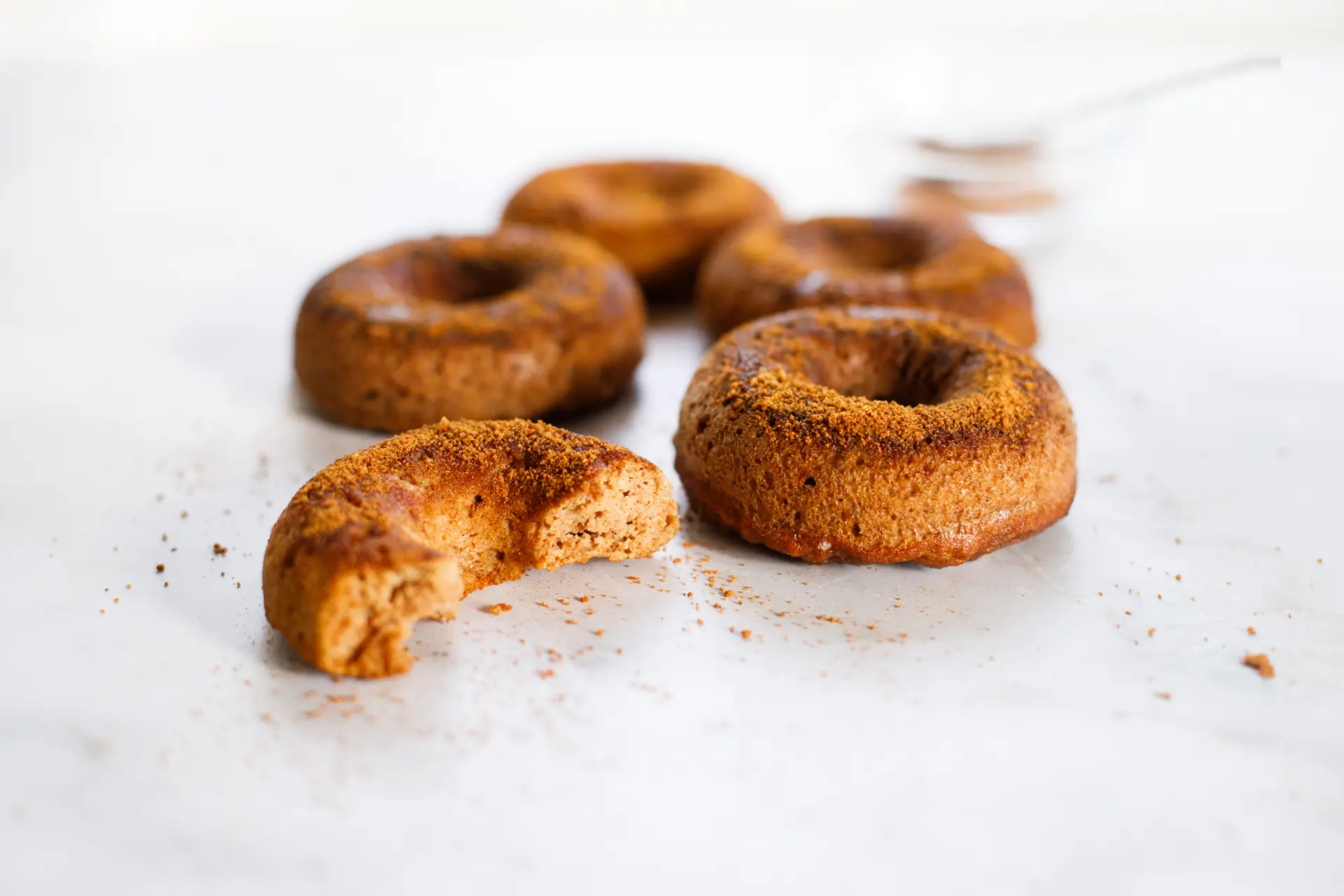 Apple Cider Donuts made with coconut flour