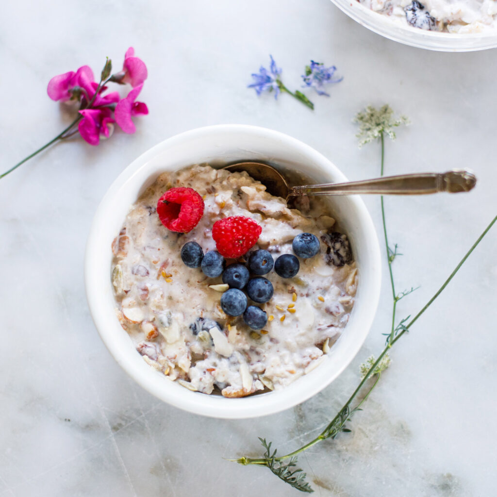 Bircher Muesli in bowl