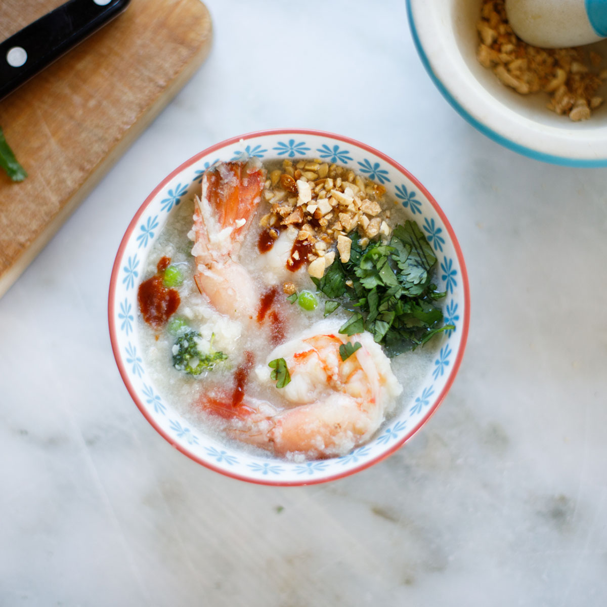 Seafood Porridge closeup
