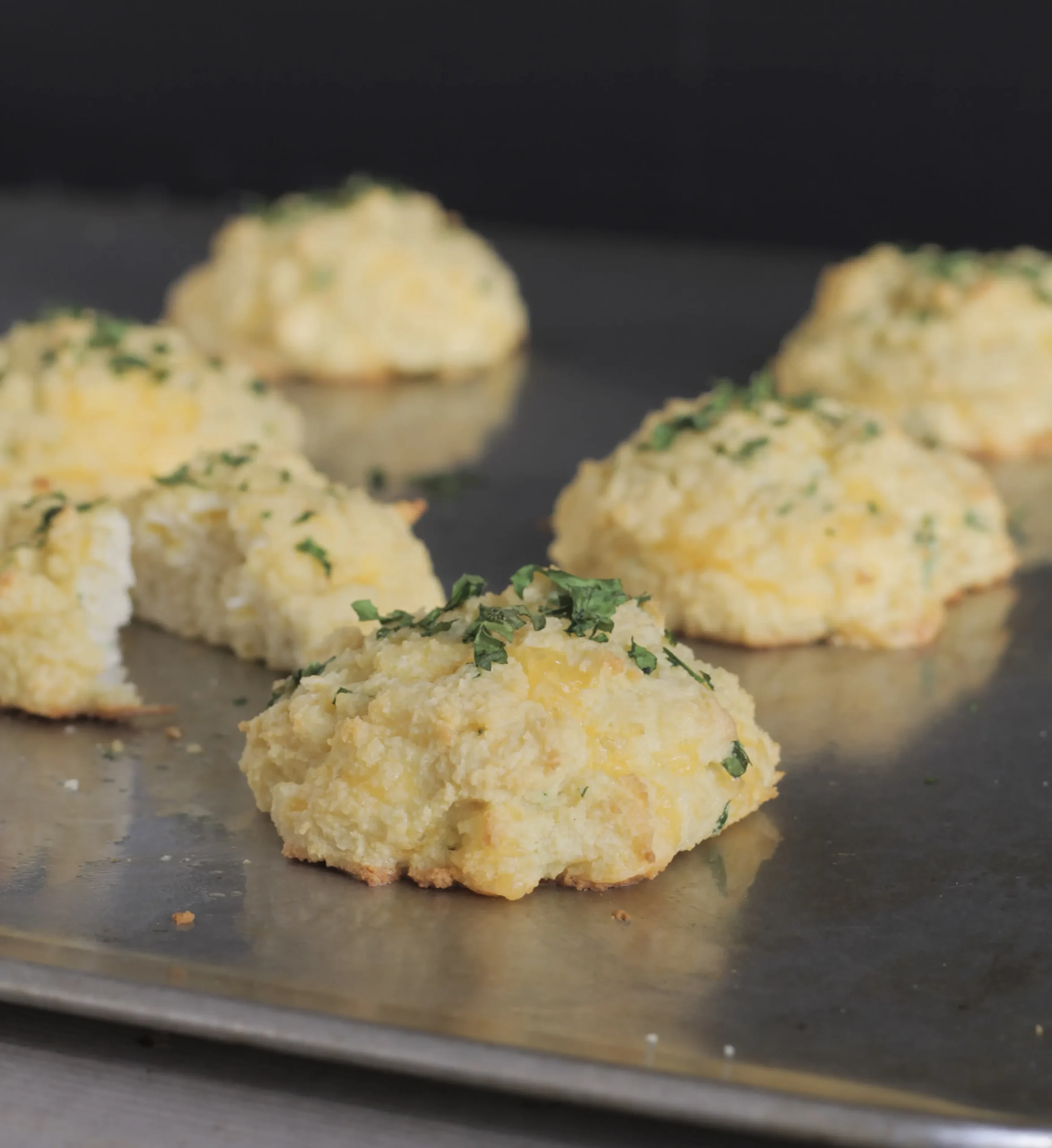 Cheddar Biscuits made with coconut flour