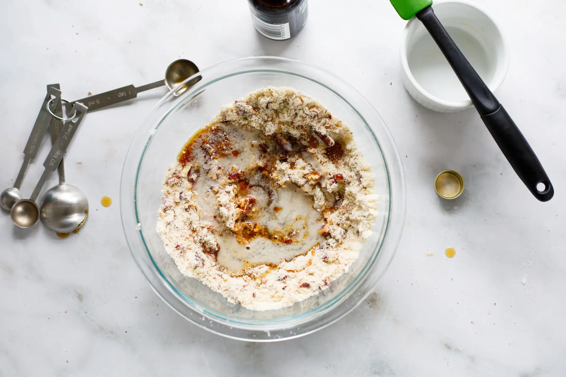 Pecan sandies dry plus wet ingredients