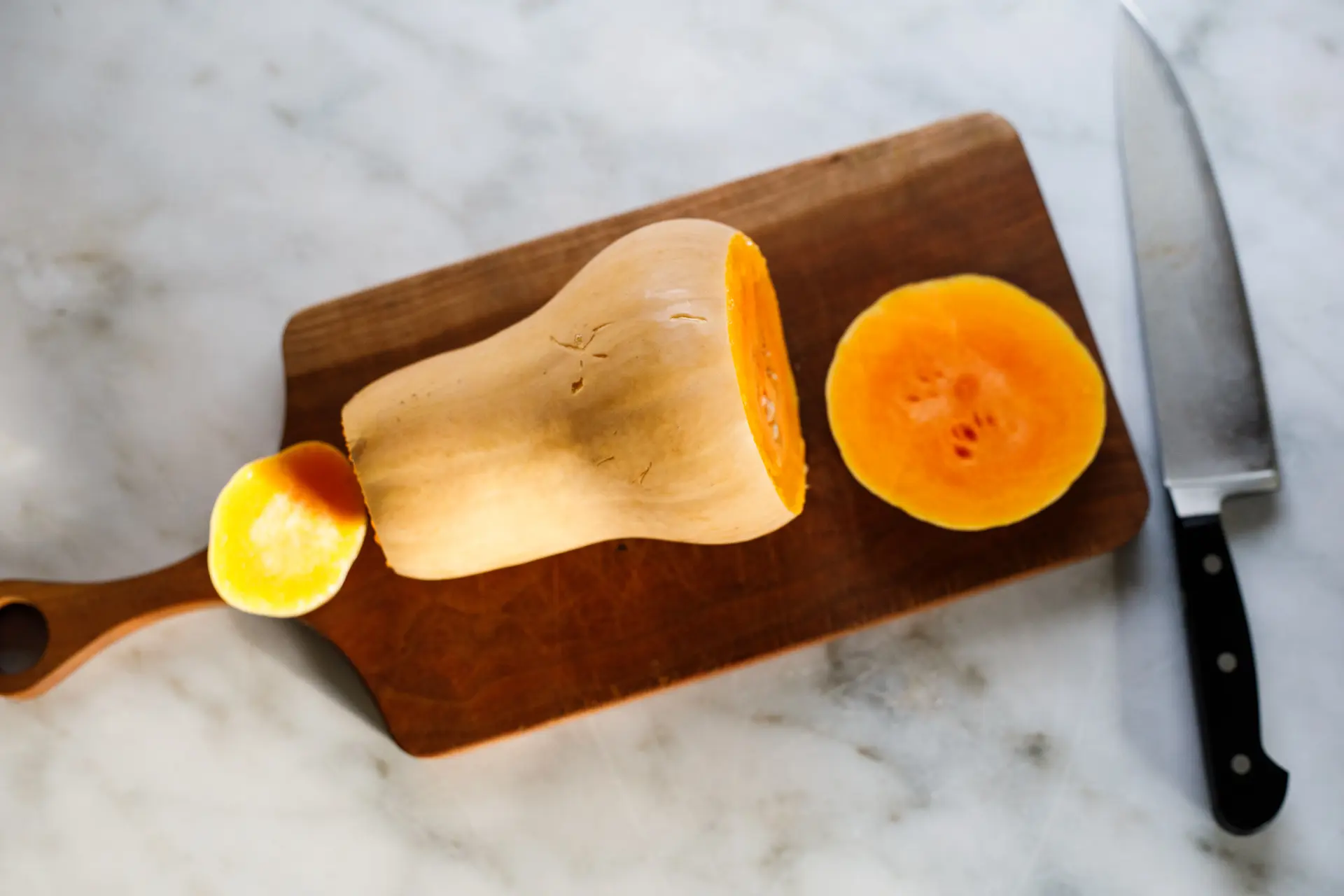 Sliced butternut squash