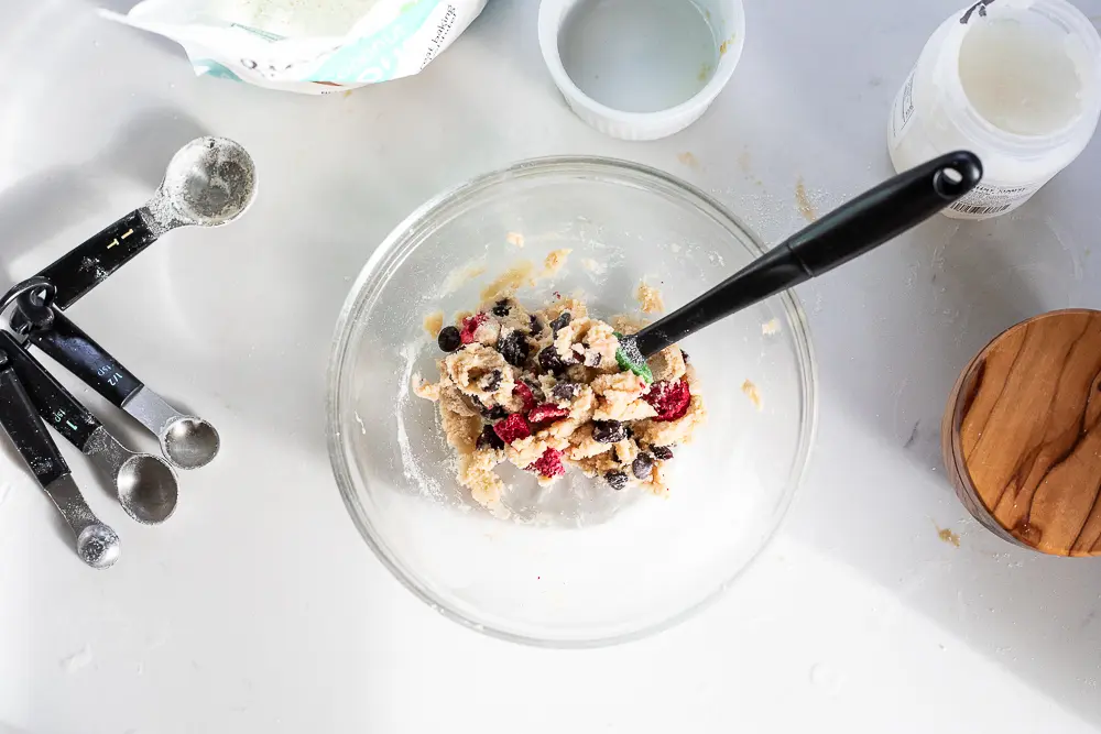 Breakfast Cookies coconut flour batter in bowl
