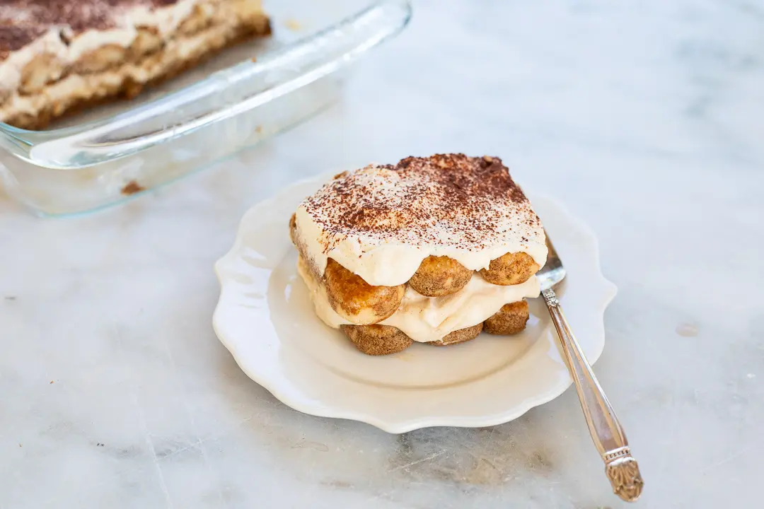 Tiramisu on plate