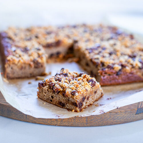 Banana Chocolate Chip Crumb Cake