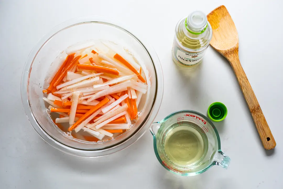 Pickled Daikon Radish soak