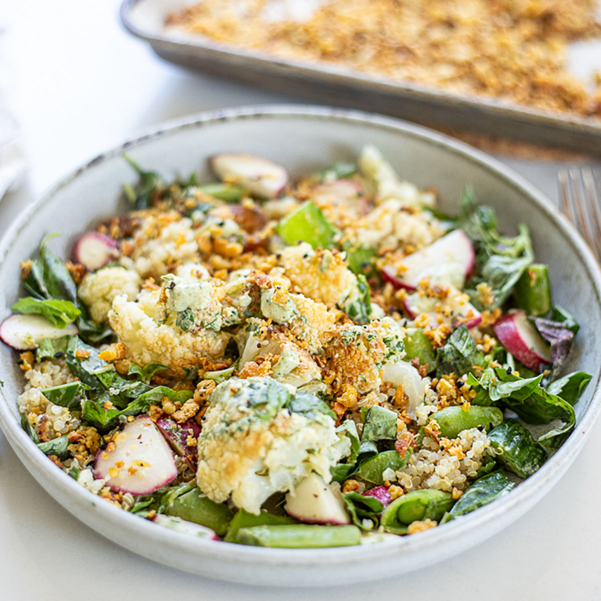 Roasted Cauliflower Salad