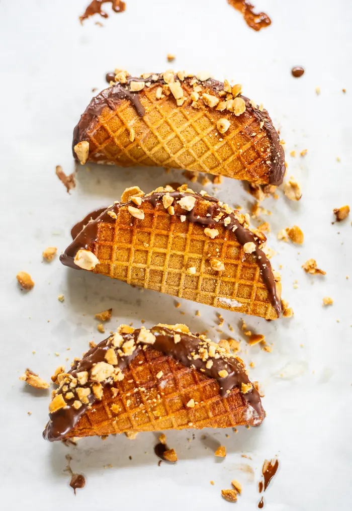 Ice Cream Tacos overhead view