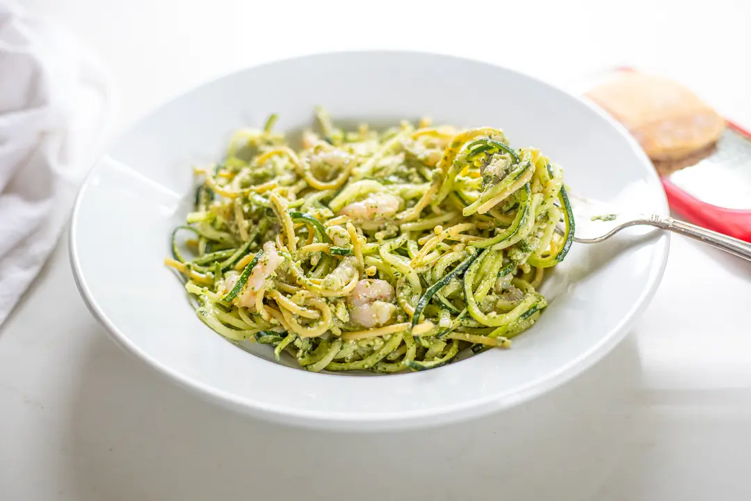 Cilantro Pesto Shrimp & Noodles
