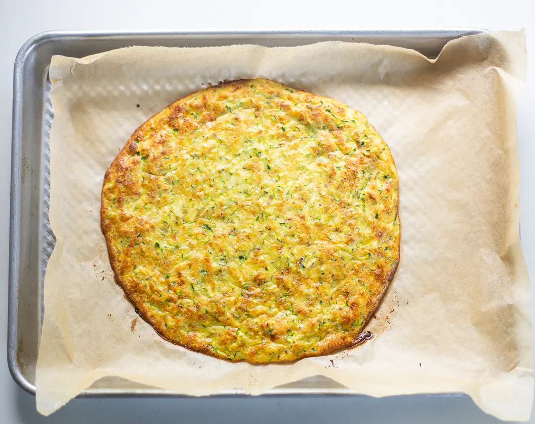 Zucchini Pizza Pie crust