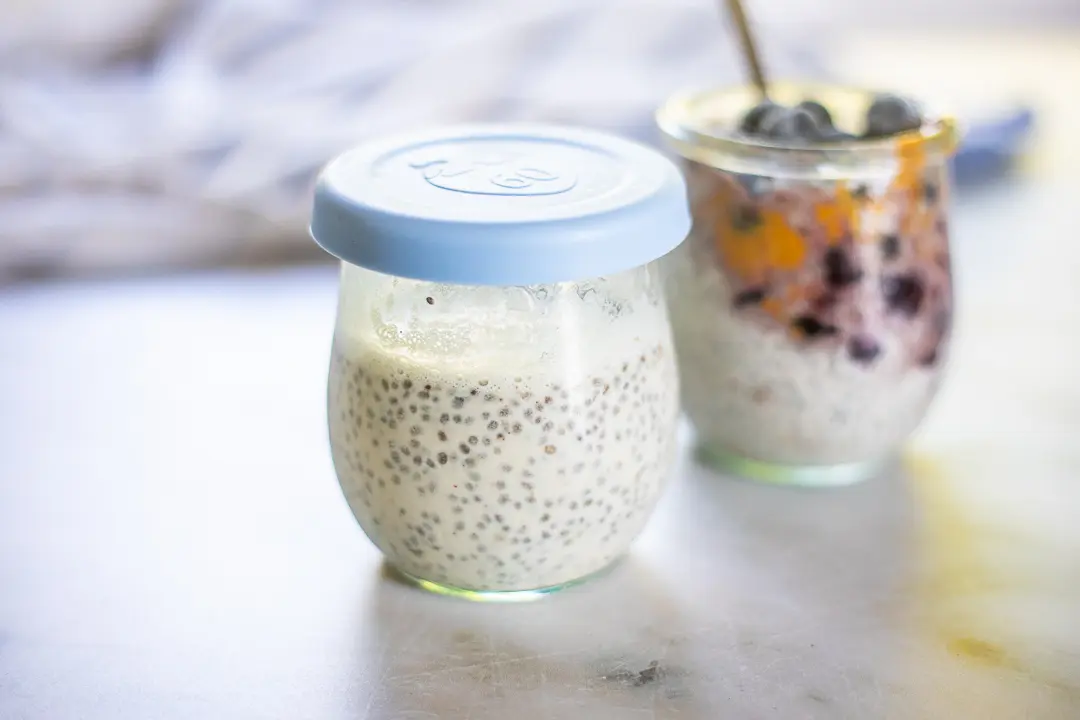 Chia Seed Pudding in jar
