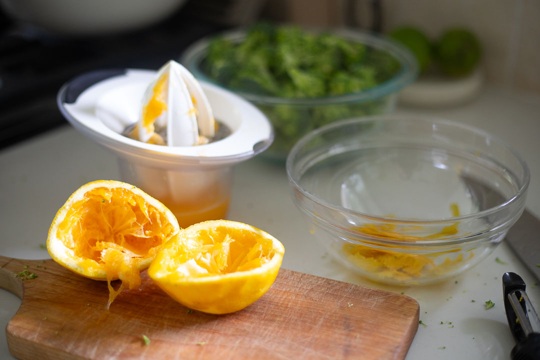 juiced oranges