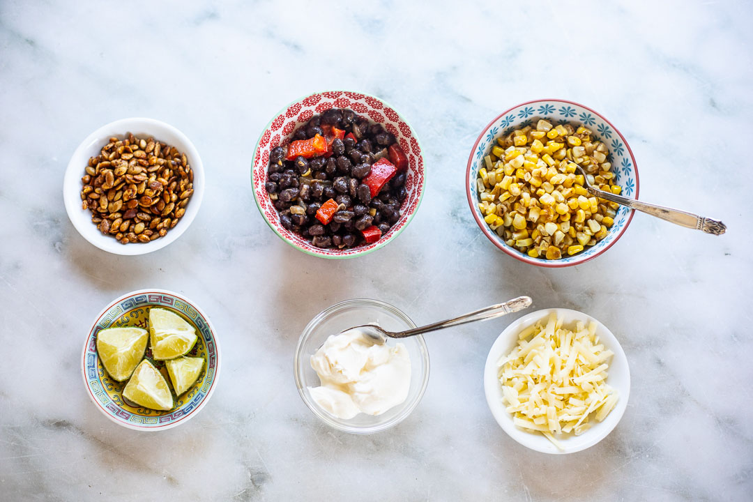 Southwestern inspired toppings